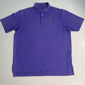 Peter Millar summer comfort  Purple Golf Polo Shirt Sz XL
